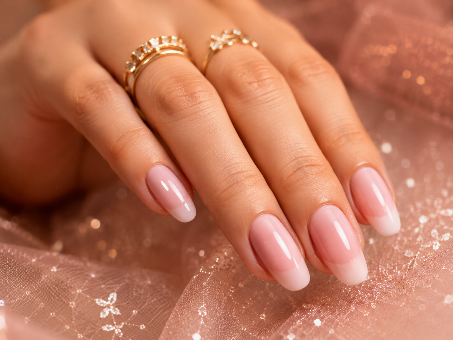 Classic elegant manicure